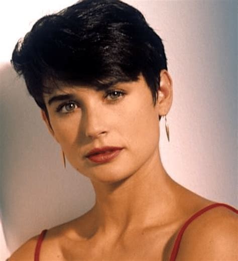 demi moore with short hair